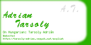 adrian tarsoly business card